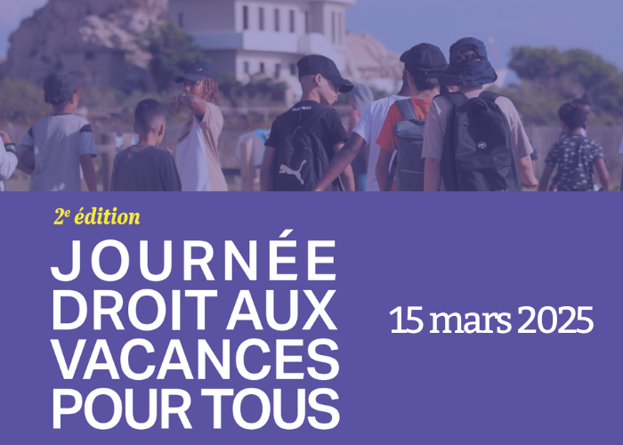 VIGNETTE AVEC PHOTO ENFANTS DE DOS - journée droit aux vacances pour tous 15 mars 2025