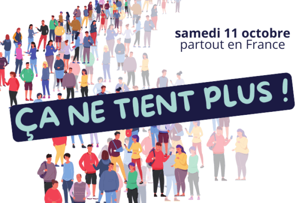 image de foule ''ça ne tient plus !''