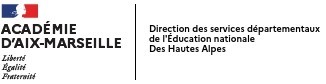 Logo Service départemental à la jeunesse à l'engagement et au sport des hautes alpes - académie d'Aix Marseille