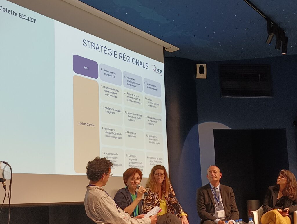 Présentation des stratégies et leviers d'actions des emplois de l'ESS à l'horizon 2030 et de l'emploi associatif, lors de la Journée Régionale de l'Emploi Associatif du 24 mai 2023 Présentation des stratégies et leviers d'actions des emplois de l'ESS à l'horizon 2030 et de l'emploi associatif, lors de la Journée Régionale de l'Emploi Associatif du 24 mai 2023