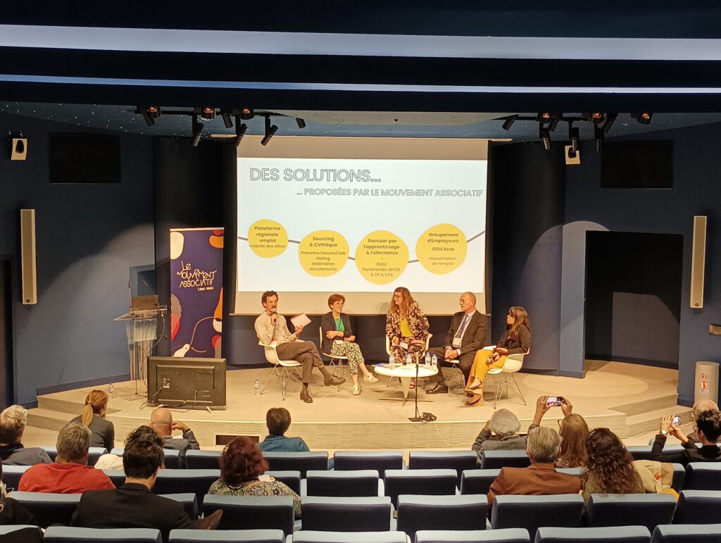 Présentation des stratégies et leviers d'actions des emplois de l'ESS à l'horizon 2030 et de l'emploi associatif, lors de la Journée Régionale de l'Emploi Associatif du 24 mai 2023 Présentation des stratégies et leviers d'actions des emplois de l'ESS à l'horizon 2030 et de l'emploi associatif, lors de la Journée Régionale de l'Emploi Associatif du 24 mai 2023