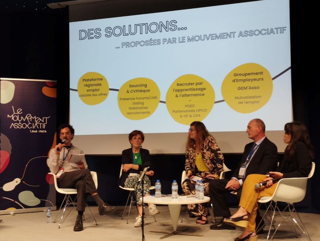 Présentation des stratégies et leviers d'actions des emplois de l'ESS à l'horizon 2030 et de l'emploi associatif, lors de la Journée Régionale de l'Emploi Associatif du 24 mai 2023 Présentation des stratégies et leviers d'actions des emplois de l'ESS à l'horizon 2030 et de l'emploi associatif, lors de la Journée Régionale de l'Emploi Associatif du 24 mai 2023