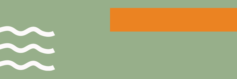 Bannière article - Semaines de l'engagement de la Ville de Marseille 2023 - rectangle orange sur fond vert et vagues blanches