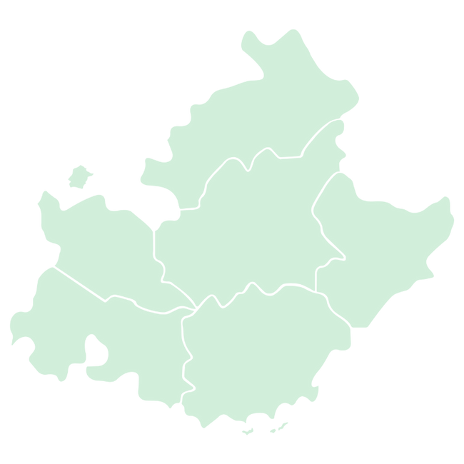 Région Provence Alpes Côte d'azur, illustration des départements