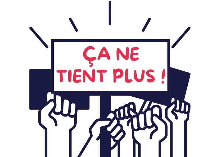 visuel pancartes ''ça ne tient plus ! ''