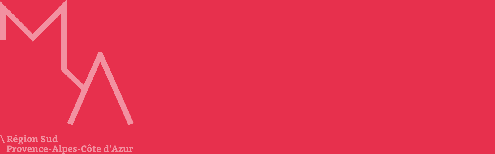 bannière fond rose et logo LMA