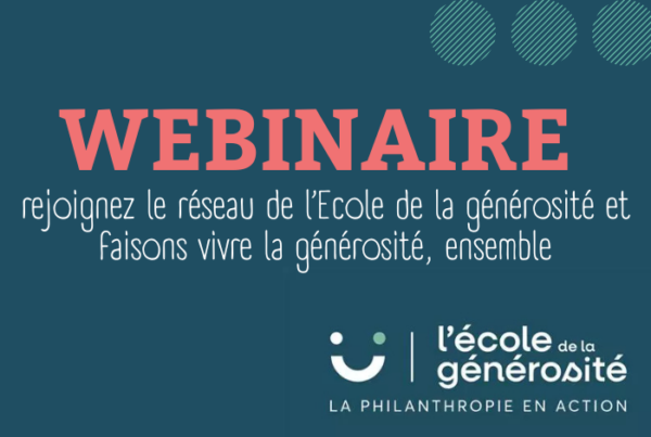 Vignette article - webinaire Ecole de générosité
