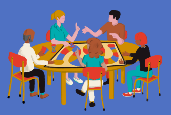 Illustration parcours jouons collectif f et solidaire