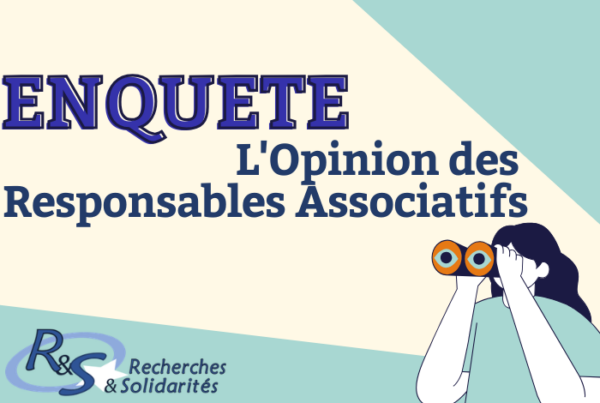 enquete : l'opinion des responsables associatifs avec logo recherches et solidarités