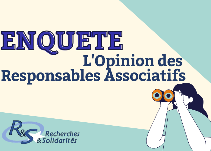 enquete : l'opinion des responsables associatifs avec logo recherches et solidarités