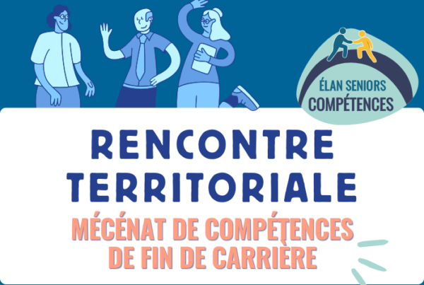 rencontre territoriale - mécénat de compétence fin de carrière avec bonhomme et pied qui dépasse