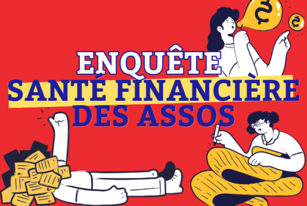 vignette avec 3 personnages - enquête santé financière des assos
