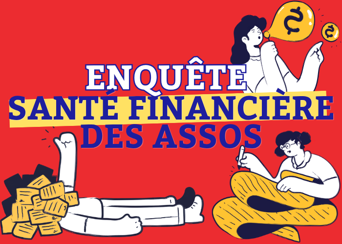 vignette avec 3 personnages - enquête santé financière des assos