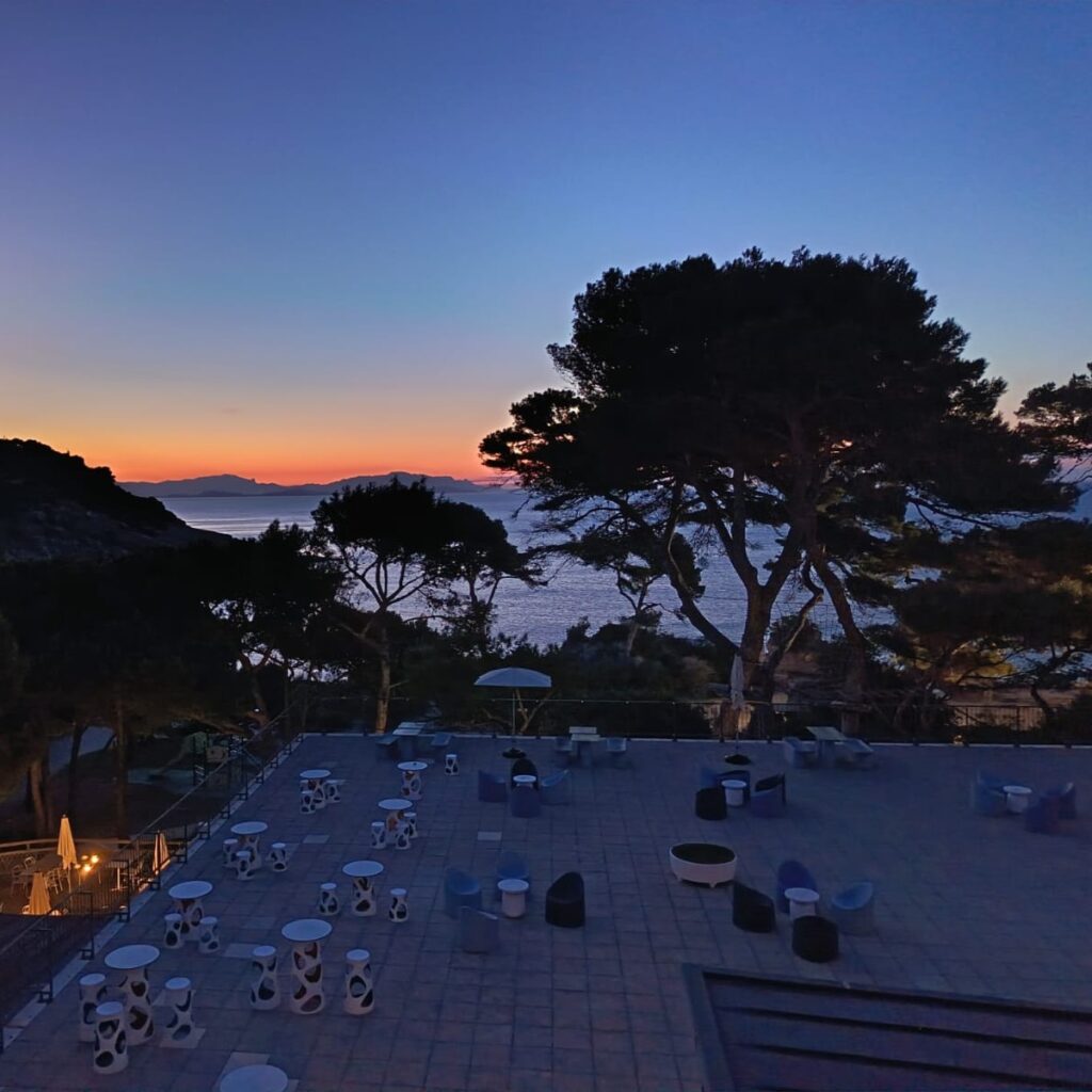 Coucher soleil terrasse