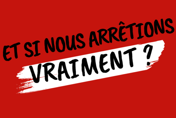 Vignette article - Et si on arrêtait sur fond rouge