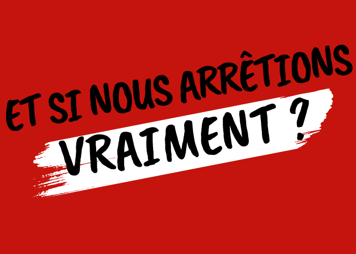 Vignette article - Et si on arrêtait sur fond rouge
